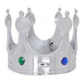 Nessiworld Plastic King Crown Silver Color Adult 55 cm